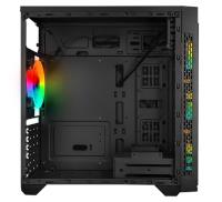 POWERBOOST VK-C12B 4x12cm RGB FAN SİYAH POWERSIZ GAMING KASA